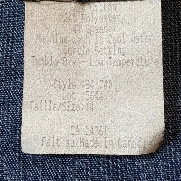 Crystal Fashions Women's Blue Denim Vest Size 14 Jean Embroidered Vtg Y2K Retro - Picture 7 of 14